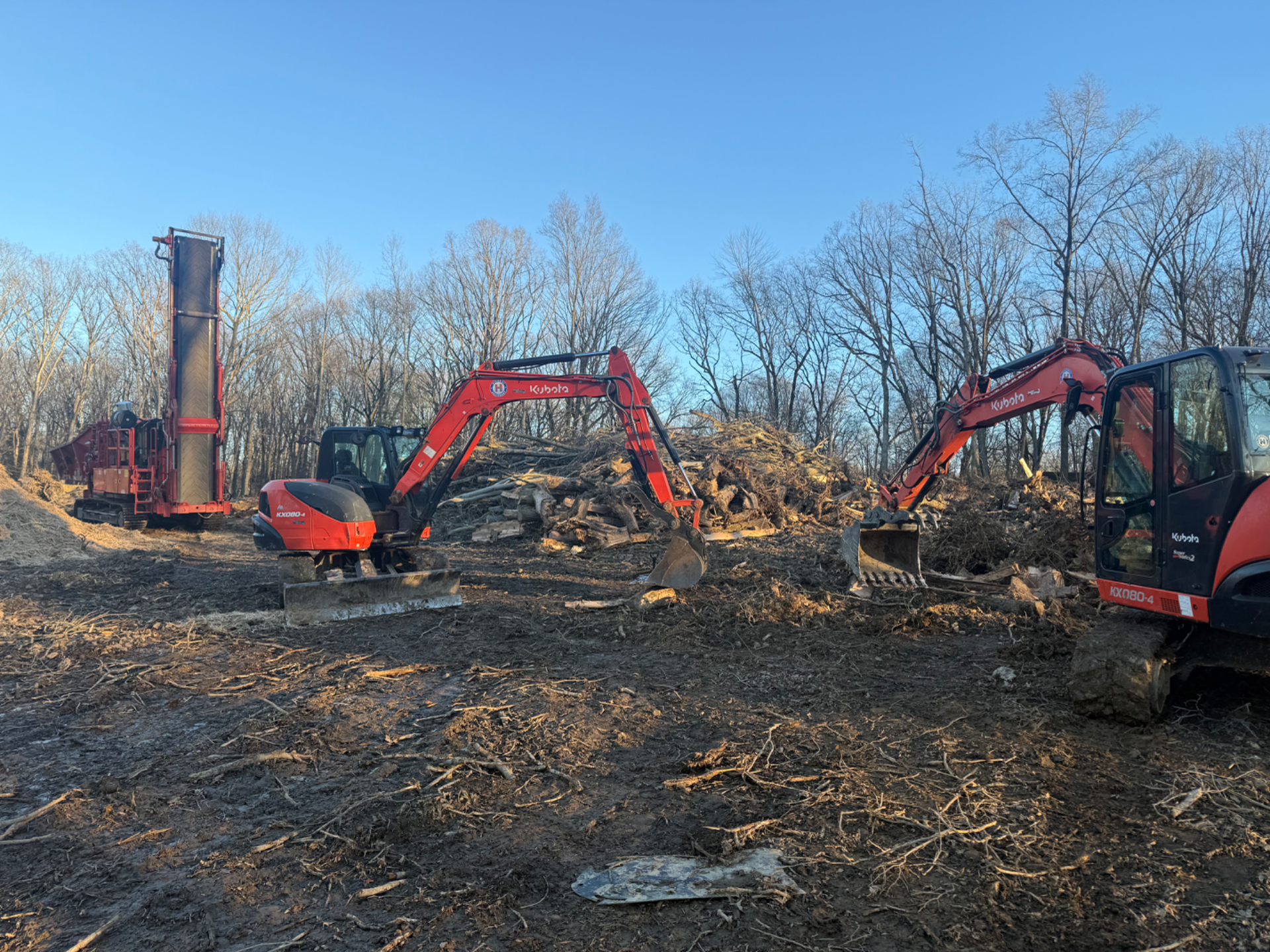 Excavators and Grinder